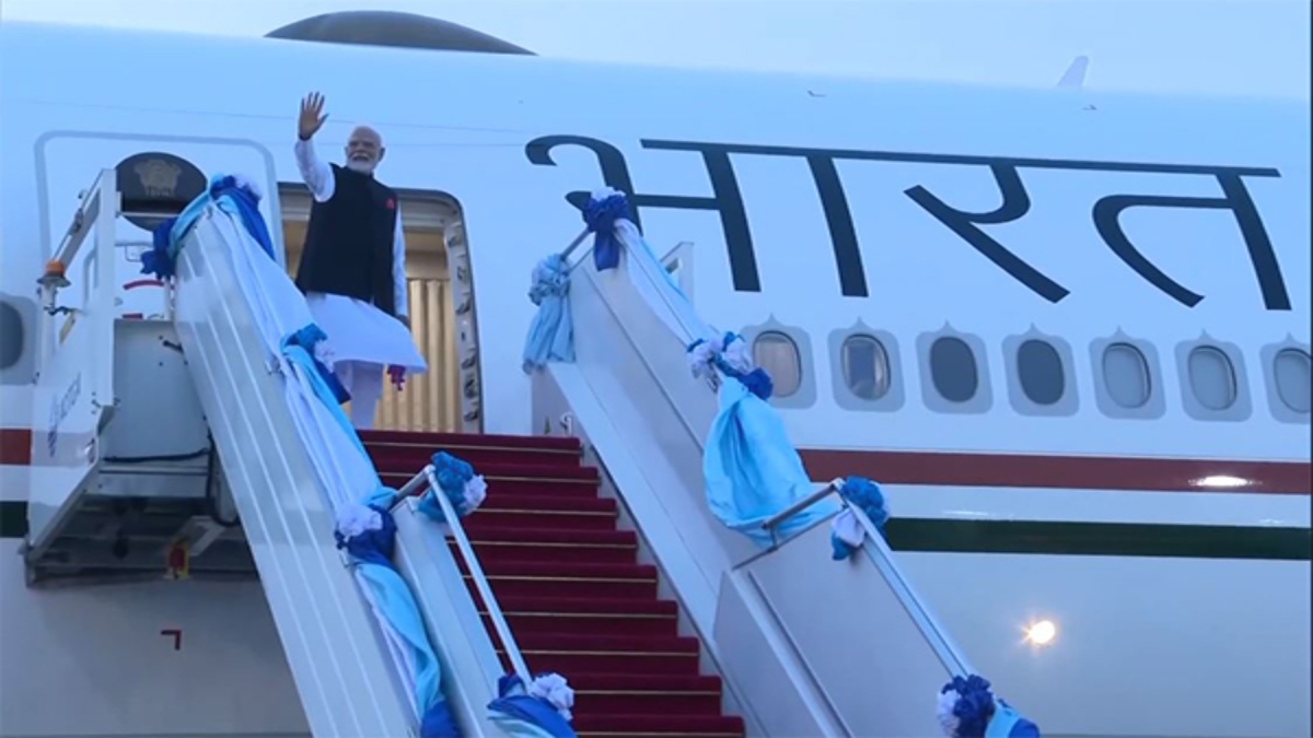 PM Modi emplanes for Sri Lanka after two-day Thailand visit PM Modi emplanes for Sri Lanka after two-day Thailand visit