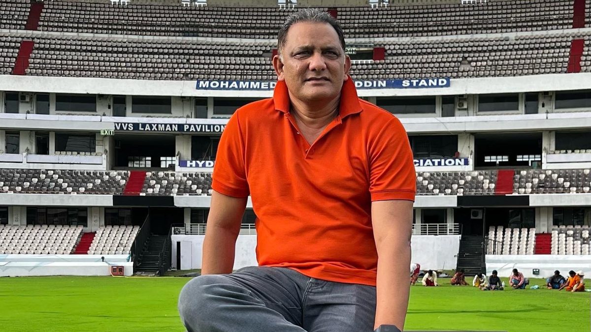 The North Pavilion Stand of Hyderabad stadium was named as the Mohammed Azharuddin Stand in 2019. Image: Mohammed Azharuddin on X The North Pavilion Stand of Hyderabad stadium was named as the Mohammed Azharuddin Stand in 2019. Image: Mohammed Azharuddin on X