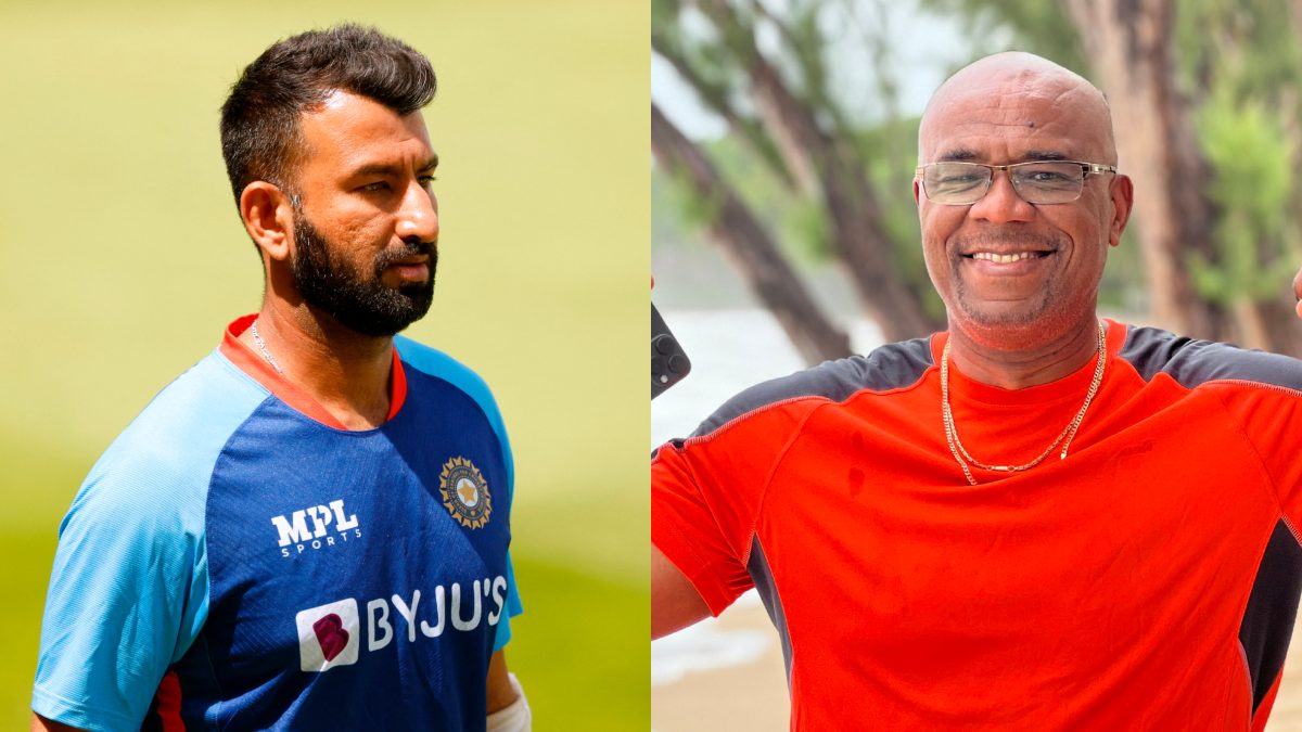 Cheteshwar Pujara and Ian Bishop do not agree with Rajasthan Royals' decision to not use Nitish Rana in Super Over. Images: Reuters/Ian Bishop on X
Cheteshwar Pujara and Ian Bishop do not agree with Rajasthan Royals' decision to not use Nitish Rana in Super Over. Images: Reuters/Ian Bishop on X