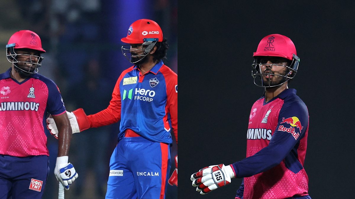Nitish Rana hit a fiery 51 in the match but Rajasthan Royals still did not pick him for the Super Over. Images: Reuters Nitish Rana hit a fiery 51 in the match but Rajasthan Royals still did not pick him for the Super Over. Images: Reuters
