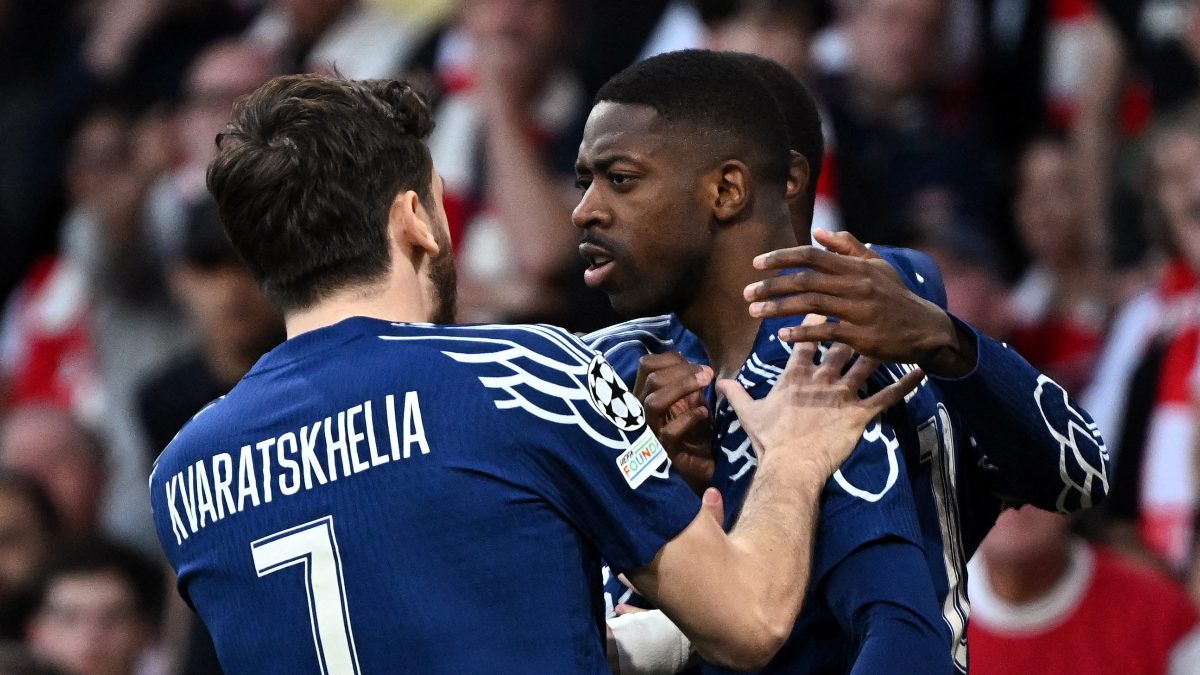 Lone goal from Ousmane Dembele was enough as PSG defeated Arsenal in Champions League semi-final first leg. Image: Reuters Lone goal from Ousmane Dembele was enough as PSG defeated Arsenal in Champions League semi-final first leg. Image: Reuters