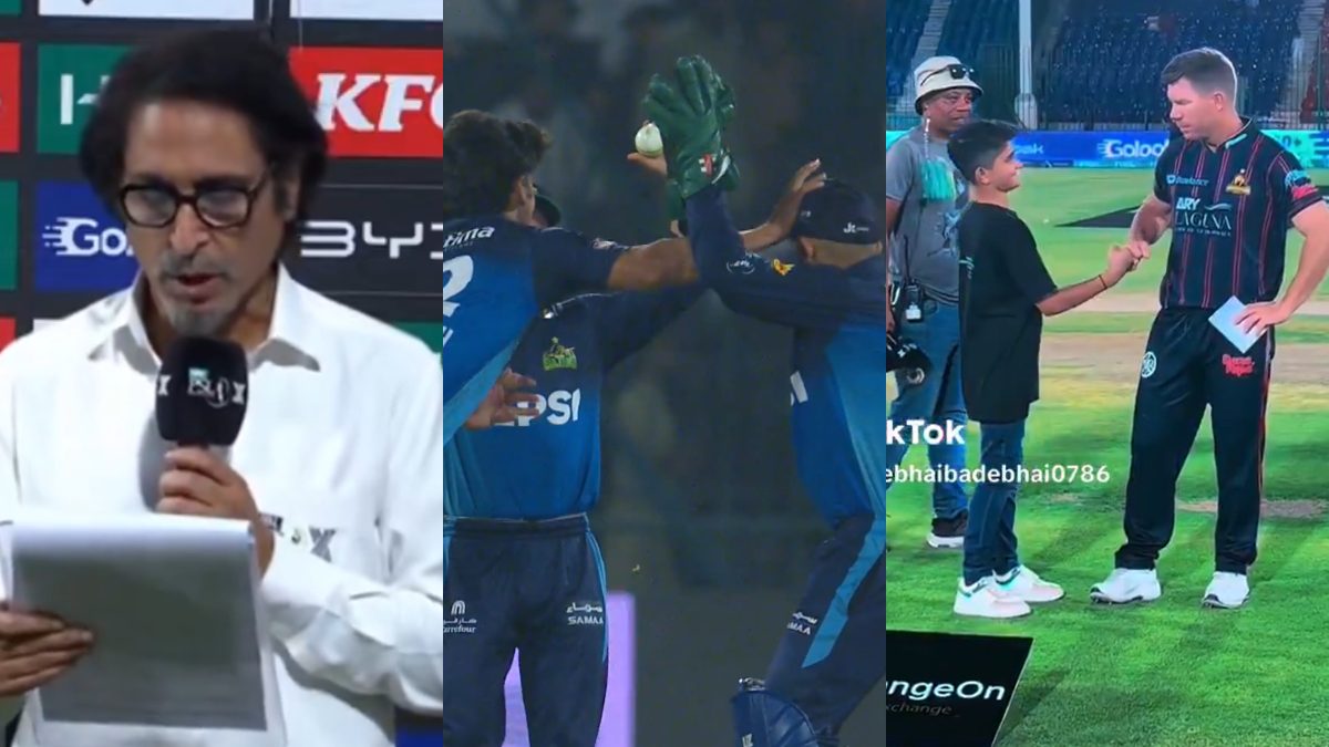 PSL social media buzz: Ubaid slaps Usman by mistake, Ramiz Raja mixes up IPL and PSL, Warner’s fist bump PSL social media buzz: Ubaid slaps Usman by mistake, Ramiz Raja mixes up IPL and PSL, Warner’s fist bump