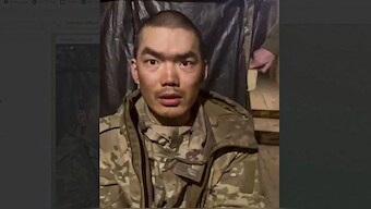 This handout video grab published on the official Telegram channel of Ukrainian President Volodymyr Zelensky on April 8, 2025 shows, according to the Ukrainian president, one of two Chinese soldiers he said were captured by Ukrainian forces in the Donetsk region. Image- AFP