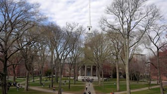 Students walk at the campus of Harvard University in Cambridge, Massachusetts, U.S., April 15, 2025. Image- Reuters