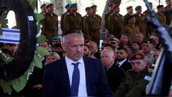 Israeli Security Agency director Ronen Bar attends a memorial ceremony of the Hamas attack on October 7 last year that sparked the ongoing war in Gaza, at the Mount Herzl military cemetery in Jerusalem on October 27, 2024. Reuters File