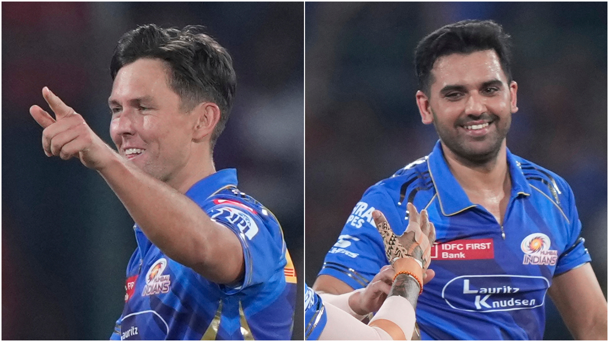 Trent Boult and Deepak Chahar played a key role in Mumbai Indians' seven-wicket victory on Wednesday by reducing Sunrisers Hyderabad to 13/4 inside the powerplay. AP Trent Boult and Deepak Chahar played a key role in Mumbai Indians' seven-wicket victory on Wednesday by reducing Sunrisers Hyderabad to 13/4 inside the powerplay. AP