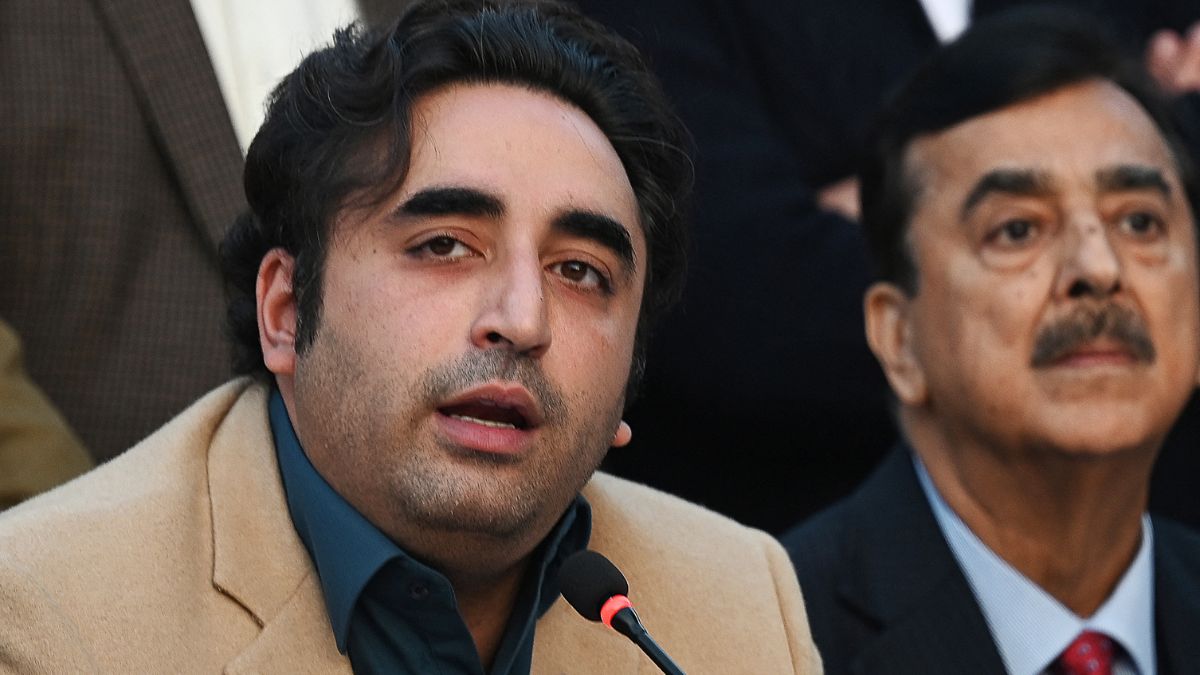Pakistan Peoples Party (PPP) chairman Bilawal Bhutto Zardari (L) speaks during a press conference in Islamabad on February 13, 2024. AFP file Pakistan Peoples Party (PPP) chairman Bilawal Bhutto Zardari (L) speaks during a press conference in Islamabad on February 13, 2024. AFP file