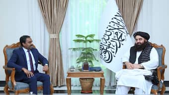 Anand Prakash, Joint Secretary in the Ministry of External Affairs’ Pakistan, Afghanistan, and Iran (PAI) Division, met Afghanistan’s acting Foreign Minister Mawlawi Amir Khan Muttaqi in Kabul. X/@HafizZiaAhmad