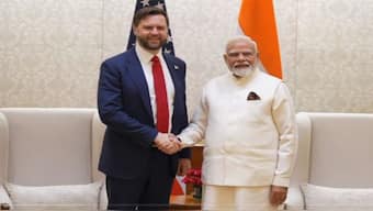 Prime Minister Narendra Modi meets US Vice President JD Vance. Image Courtesy: PMO