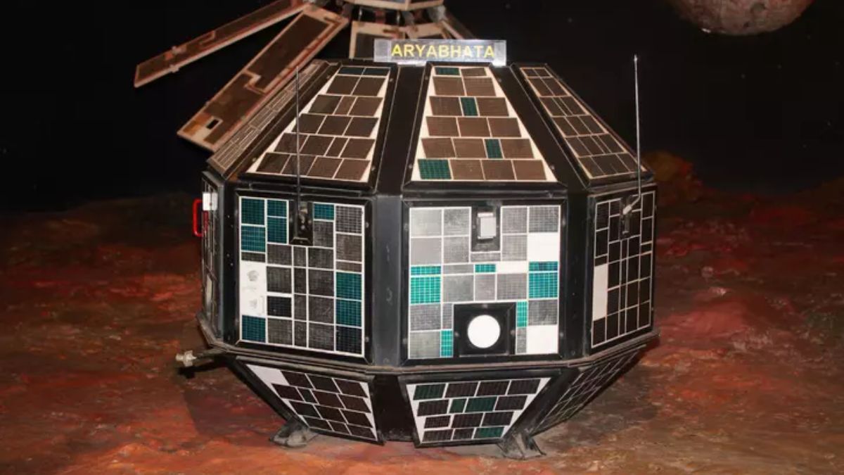 Named after the renowned 5th-century Indian mathematician and astronomer Aryabhata, the 360-kg satellite carried instruments to conduct experiments in X-ray astronomy, solar physics, and ionospheric research. Image courtesy: X Named after the renowned 5th-century Indian mathematician and astronomer Aryabhata, the 360-kg satellite carried instruments to conduct experiments in X-ray astronomy, solar physics, and ionospheric research. Image courtesy: X