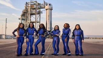 Blue Origin's all-women crew for the space mission. It included pop star Katy Perry, Bezos’s fiancee Lauren Sanchez, aerospace engineer Aisha Bowe, civil rights activist Amanda Nguyen, film producer Kerianne Flynn and, CBS Mornings host Gayle King. Image Courtesy: @blueorigin/Instagram
