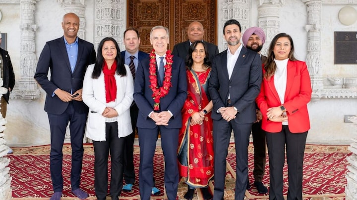Temple visit, tough questions: Canada PM Carney reaches out to Hindus ahead of polls