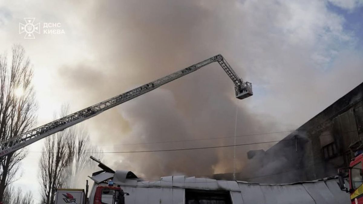 Photo posted by British Ambassador to Ukraine Martin Harris on X. The image shows smoke billowing from the warehouse, which allegedly belonged to the Indian firm. Photo posted by British Ambassador to Ukraine Martin Harris on X. The image shows smoke billowing from the warehouse, which allegedly belonged to the Indian firm.