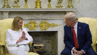 ‘We’re going to make it’: Trump says trade deal with EU will happen as he holds talks with Meloni