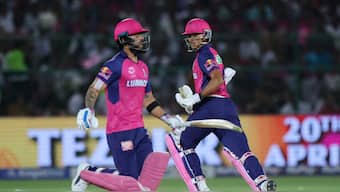 Riyan Parag had a tough time explaining Rajasthan Royals' defeat to Lucknow Super Giants. Image: Reuters
