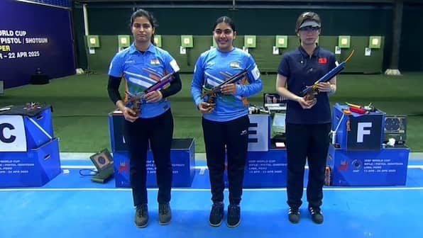 Manu Bhaker handed shock defeat by Suruchi Singh in fight for gold, India start strong with 3 medals on opening day