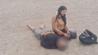 The couple in the viral image has been identified as Indian Navy officer Lieutenant Vinay Narwal and his wife, Himanshi. The duo had gotten married just days ago and were on their honeymoon. Image courtesy: X