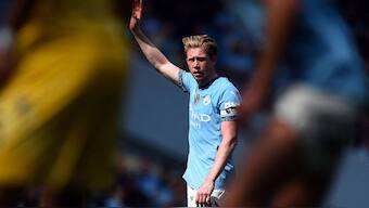 Kevin De Bruyne in action for Manchester City. Image: Reuters