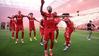 Liverpool have won their 20th Premier League title and they still have four games to go. Image: Reuters