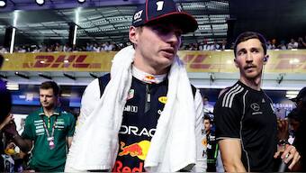 Red Bull's Max Verstappen on the grid ahead of the Saudi GP. Image: Reuters