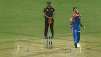 The Mitchell Starc delivery that was called a no-ball in the Super Over of DC vs RR match. Image: X