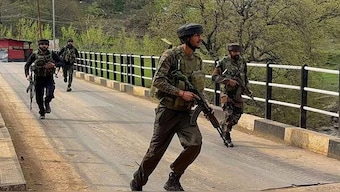 Security personnel rush to the spot after terrorists attacked a group of tourists at Pahalgam, in Anantnag district, Jammu & Kashmir. PTI