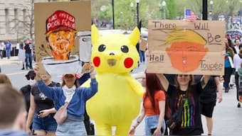 From the recent Hands off! protest in the United States, to the streets of Turkey, being chased away by cops during the anti-Erdogan protest last month, Pikachu has been seen at the heart of demonstrations globally. Image courtesy: X/@stanbul3334