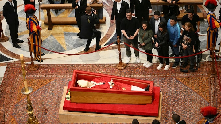 Why the Vatican is angered with people taking selfies with Pope's coffin