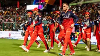 RCB suffered their second defeat in as many matches at home this season. Image: BCCI