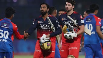 Krunal Pandya scored his second fifty of IPL career to help RCB chase down 163. Image: Reuters