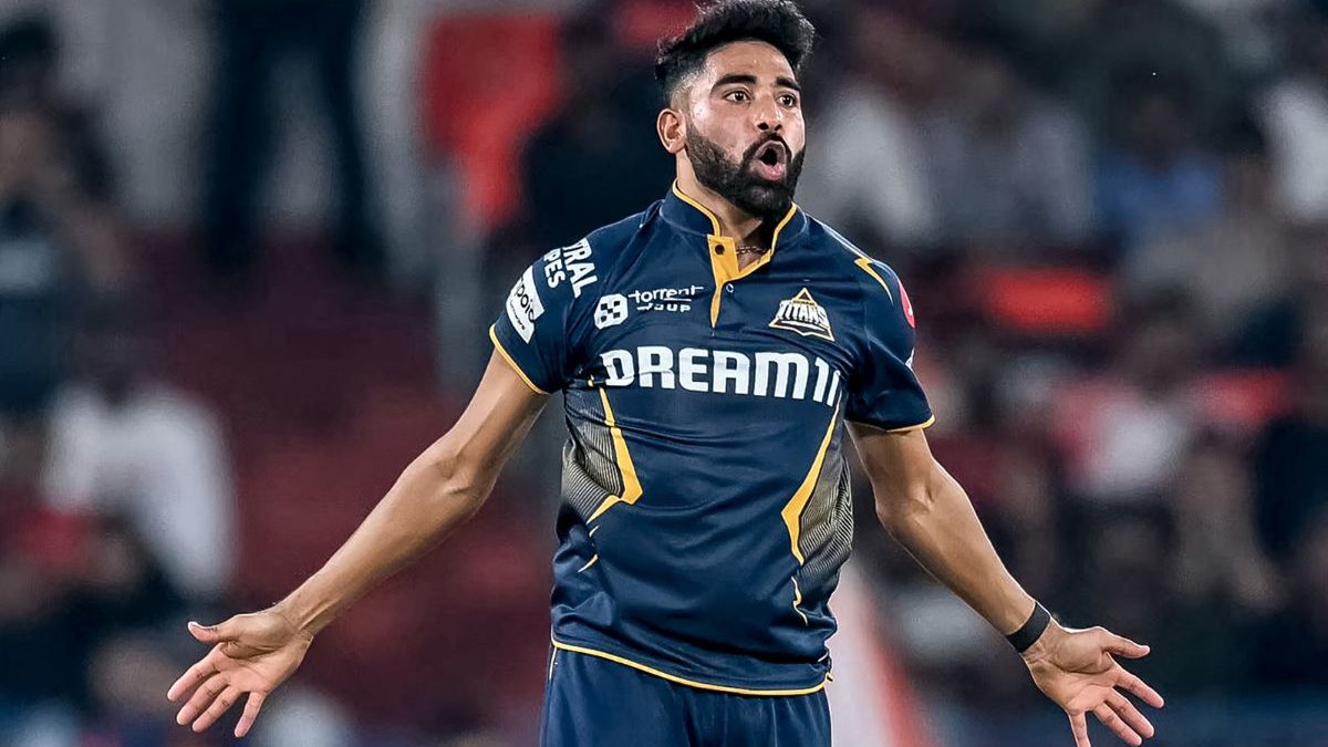 Mohammed Siraj celebrates after taking a wicket in IPL 2025. Image: AFP Mohammed Siraj celebrates after taking a wicket in IPL 2025. Image: AFP