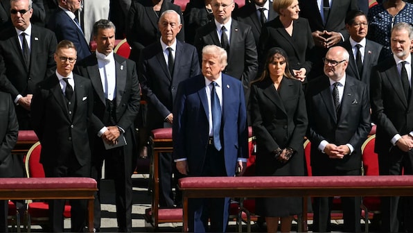 'Stood out like a sore thumb': Did Trump break dress code at Pope Francis' funeral?