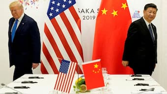 US President Donald Trump and his Chinese counterpart Xi Jinping are at loggerheads over tariffs. On Wednesday, US raised China's tariffs to 145 per cent and Beijing retaliated with 125 per cent levies on US imports. Now, Trump has exempted smartphones, computers and some other electronic devices from reciprocal tariffs, including the levies on Chinese imports. File photo/Reuters