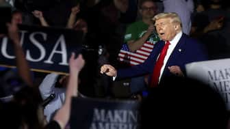 US President Donald Trump's rally to celebrate his first 100 days in office in Michigan. Trump spoke for almost 90 minutes during which he falsely claimed to have won the 2020 presidential election, and danced to "YMCA". Reuters