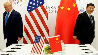 Chinese leader Xi Jinping and US President Donald Trump are digging in their heels on trade. File image/AP