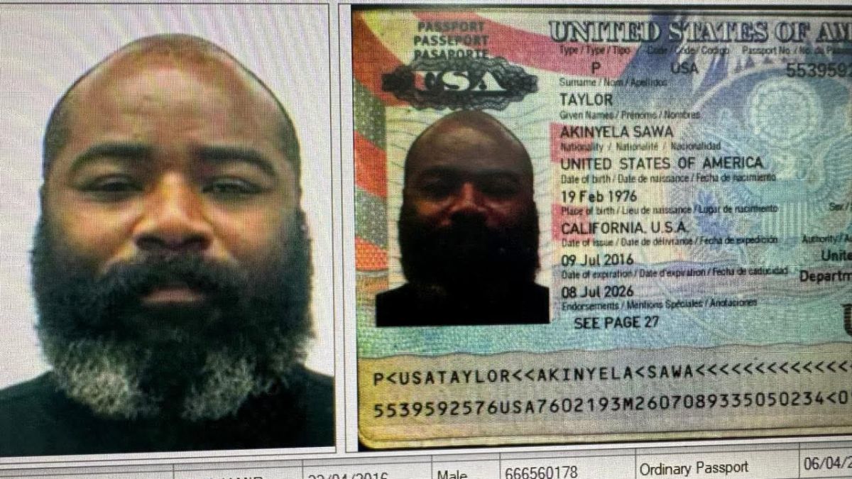 The hijacker, Akinyela Sawa Taylor, was a US citizen and believed to be a military veteran, according police officials. Image courtesy: X/ @ClaudiaBryan01 The hijacker, Akinyela Sawa Taylor, was a US citizen and believed to be a military veteran, according police officials. Image courtesy: X/ @ClaudiaBryan01