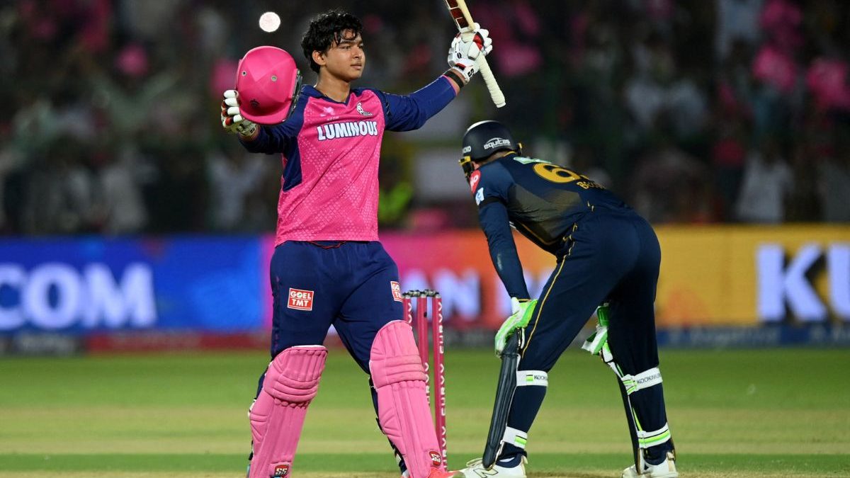 At age 14, Vaibhav Suryavanshi smashed the second-fastest century in IPL history. Image: Reuters At age 14, Vaibhav Suryavanshi smashed the second-fastest century in IPL history. Image: Reuters