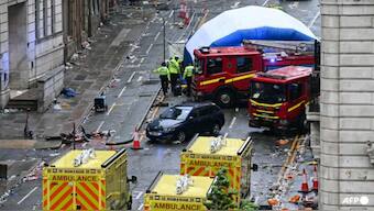 47 injured as Car ploughs into Liverpool FC victory parade, driver arrested.  Image: AFP
