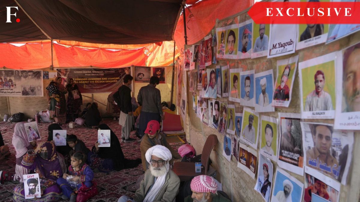 Portraits of Baloch missing persons are seen by their family members at a sit-in protest camp, in Islamabad, Pakistan Monday, Dec. 25, 2023. File Image / AP  Portraits of Baloch missing persons are seen by their family members at a sit-in protest camp, in Islamabad, Pakistan Monday, Dec. 25, 2023. File Image / AP