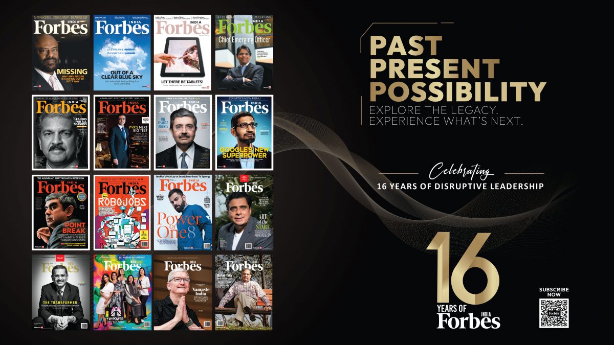 Forbes India celebrates 16 years with landmark anniversary issue, exploring the possibilities disruption brings Forbes India celebrates 16 years with landmark anniversary issue, exploring the possibilities disruption brings