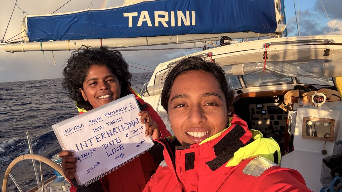 3 cyclones, 4 continents, 50,000 km: How 2 Indian Navy women officers completed historic voyage 3 cyclones, 4 continents, 50,000 km: How 2 Indian Navy women officers completed historic voyage