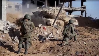 Footage released by the Israeli Army says to show military operations in a location given as northern Gaza, in this screen grab taken from an undated handout video, released May 17, 2025.  Reuters