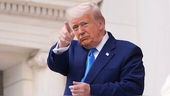 US President Donald Trump. AP file