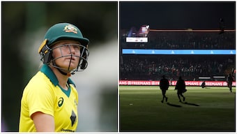 Australia women's captain Alyssa Healy was among those in attendance at the Punjab Kings-Delhi Capitals IPL match in Dharamsala on Thursday that was called off due to security concerns. Reuters/AP