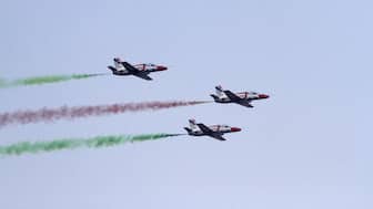 Bangladeshi air force training aircraft fly past during the celebration of the country’s 45th Victory Day at the national parade ground in Dhaka, December 16, 2015. Representational Image/Reuters