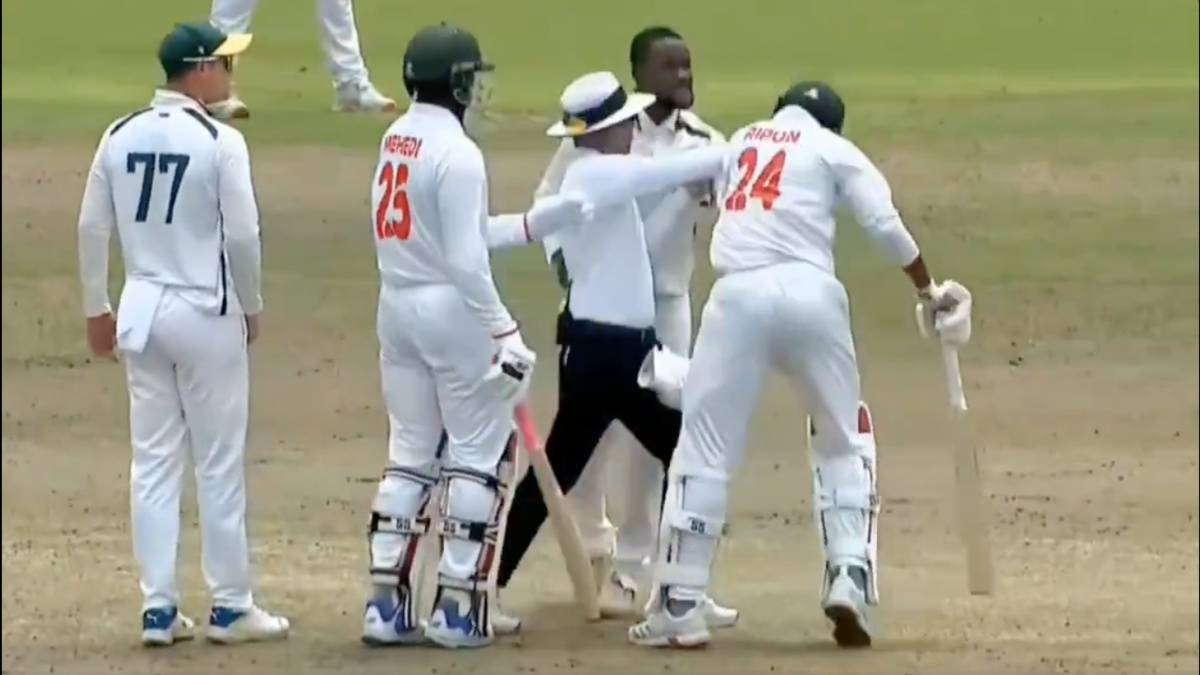 Watch: Ugly scenes in BAN vs SA Emerging Players four-day game as argument between players quickly turns physical Watch: Ugly scenes in BAN vs SA Emerging Players four-day game as argument between players quickly turns physical