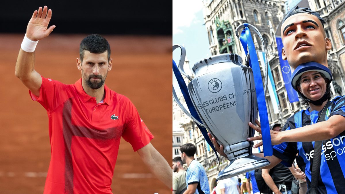 Novak Djokovic will be in action on Saturday when Champions League final involving PSG clashes with French Open. Images: Reuters Novak Djokovic will be in action on Saturday when Champions League final involving PSG clashes with French Open. Images: Reuters