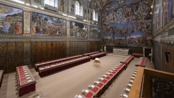 The Sistine Chapel, where cardinals will gather to elect the new pope. File image/AP
