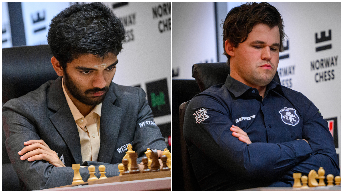 Classical world champion D Gukesh and world No 1 Magnus Carlsen in action during Round 4 of the 2025 Norway Chess in Stavanger. Image credit: Michal Walusza/Norway Chess Classical world champion D Gukesh and world No 1 Magnus Carlsen in action during Round 4 of the 2025 Norway Chess in Stavanger. Image credit: Michal Walusza/Norway Chess