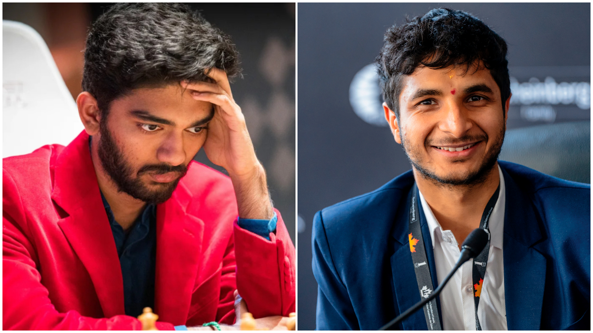 D Gukesh and Vidit Gujrathi had competed at the Paris leg of the Freestyle Chess Grand Slam Tour, where they finished at the bottom of the standings and shared the 11th spot. Image credit: Freestyle Chess/FIDE D Gukesh and Vidit Gujrathi had competed at the Paris leg of the Freestyle Chess Grand Slam Tour, where they finished at the bottom of the standings and shared the 11th spot. Image credit: Freestyle Chess/FIDE